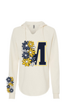 MASSAPEQUA FLORAL SLEEVE HOODIE